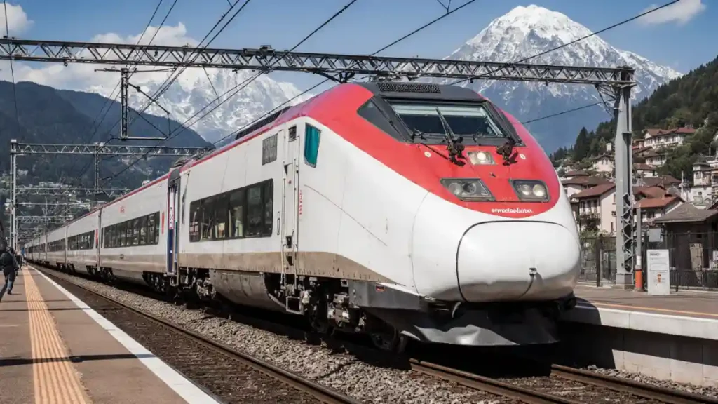 swiss mountain train